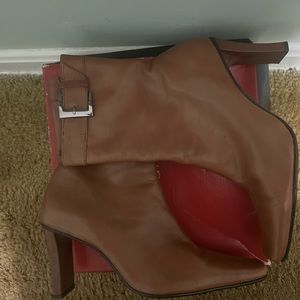 Leather Maripe Caramel  Boots